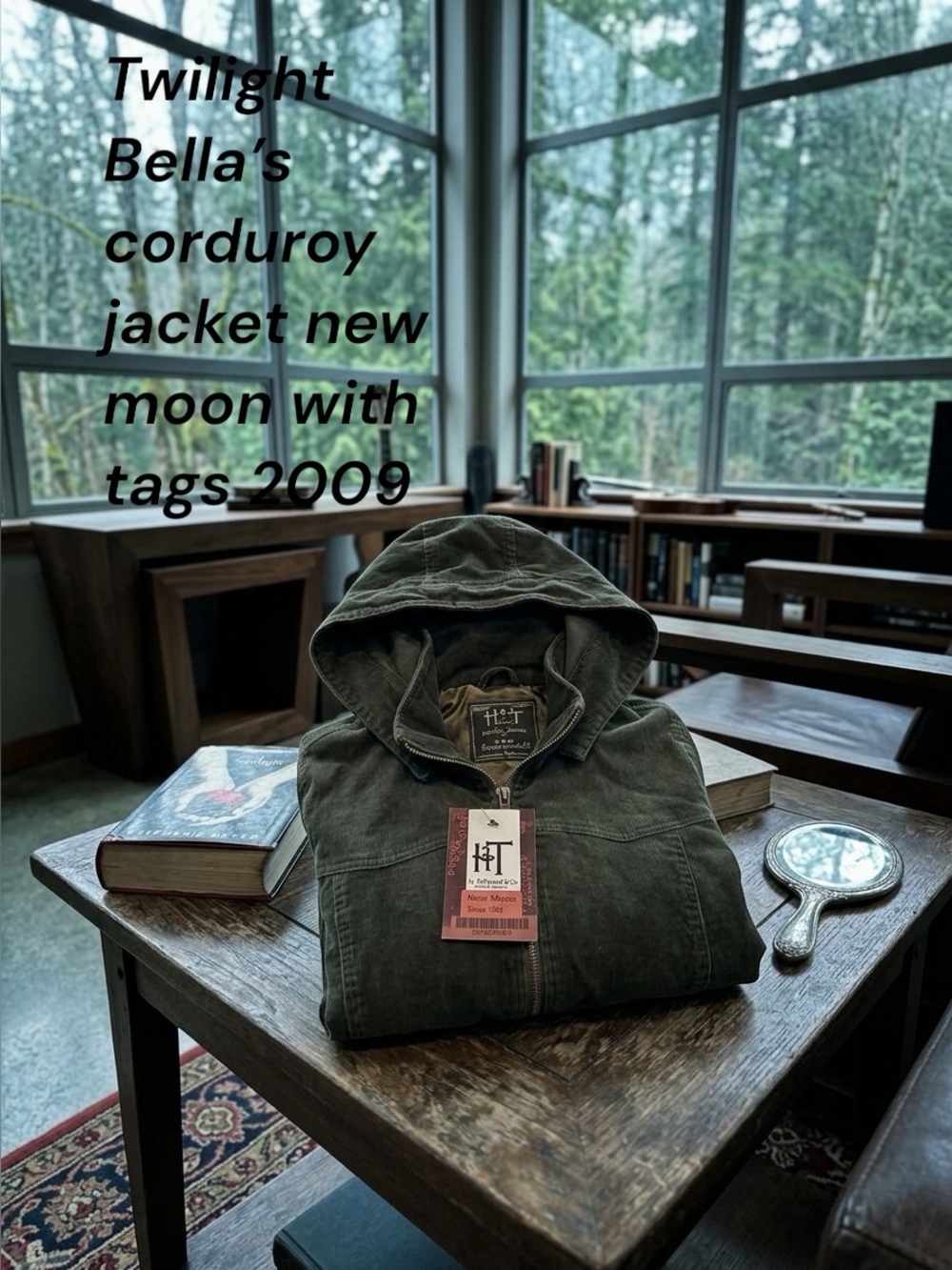 Twilight series Bella‘s corduroy jacket from hot topic with tags 2009.